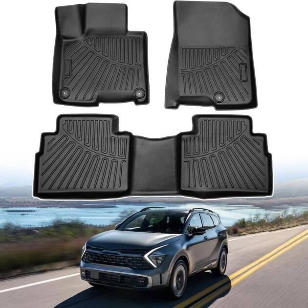 Kia Sportage HEV TPE Floor Mats (Black) Model: 2025
