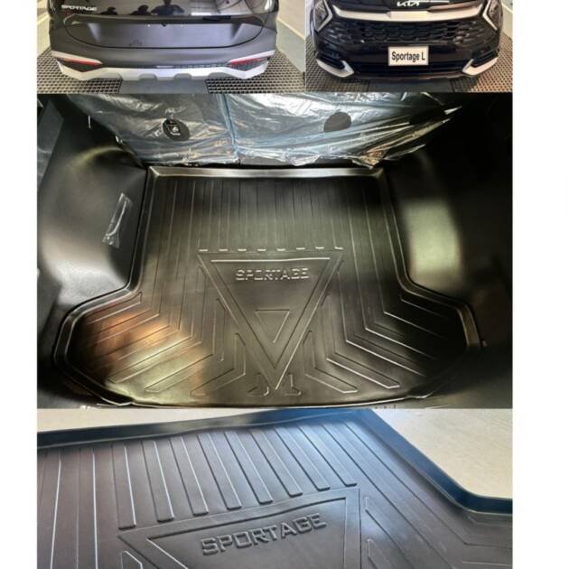 Kia Sportage L New PVC Trunk Mat Premium Quality Imported Tray Type Waterproof Washable