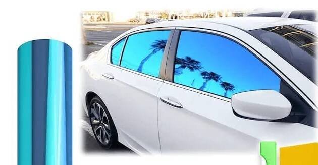 Car Blue Window Tint Paper