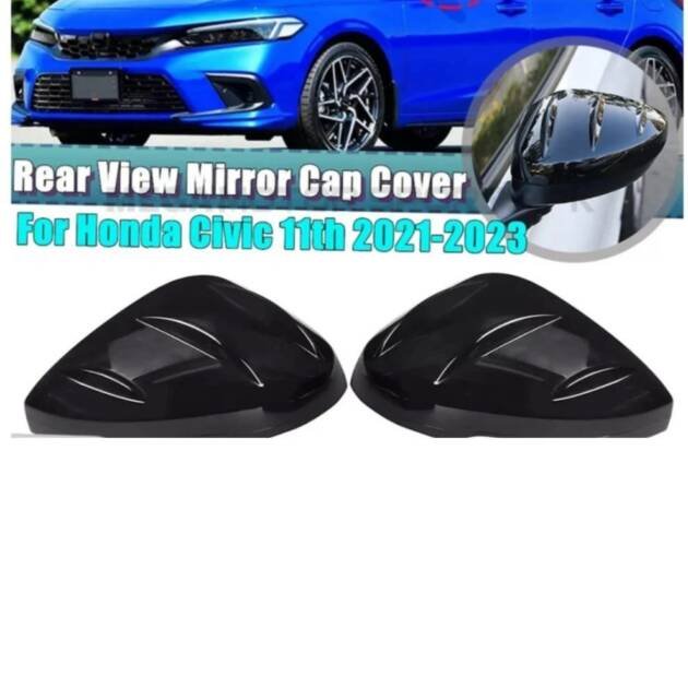 Honda civic 2022 Glossy black door side mirror covers V1