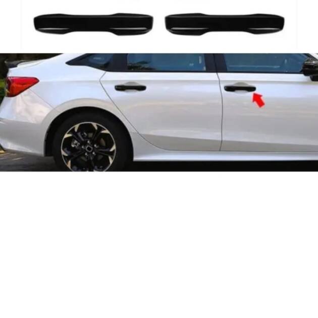 Honda civic door handle covers black 2022