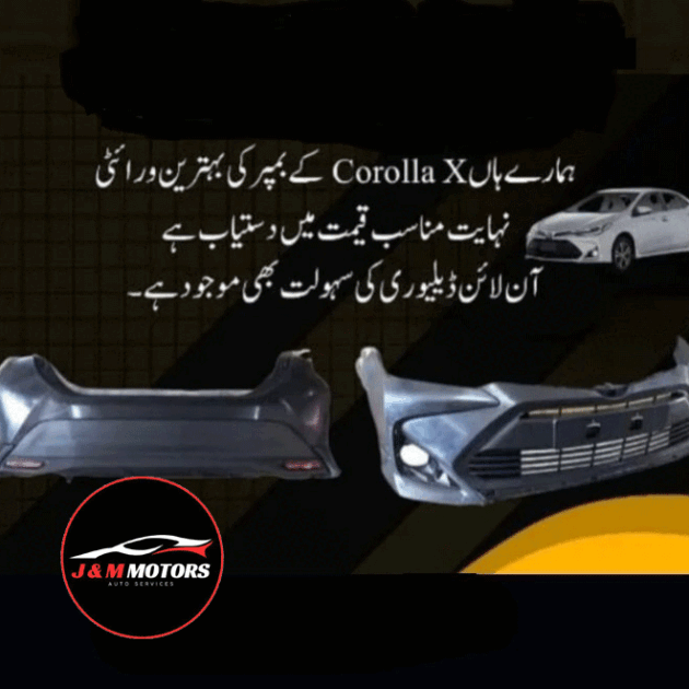 Toyota Corolla X bumper all cars bumper available