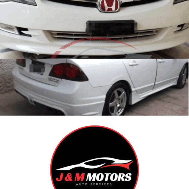 Unpainted Honda civic reborn fiber glass modulo body kit 2 PC